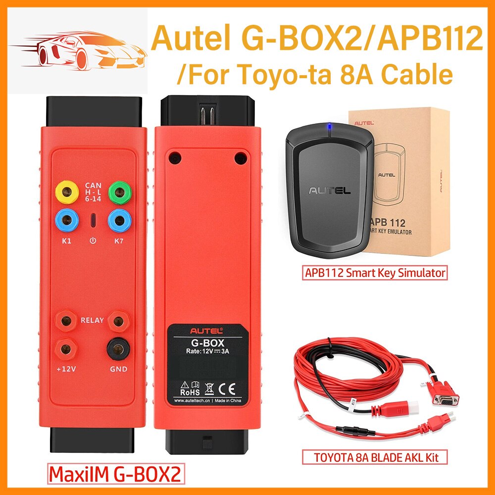 AUTEL G-BOX2 Ÿ 8A ̺  APB112 Ʈ Ű ùķͿ   Ű нǿ  Ű α׷  IM608/IM508